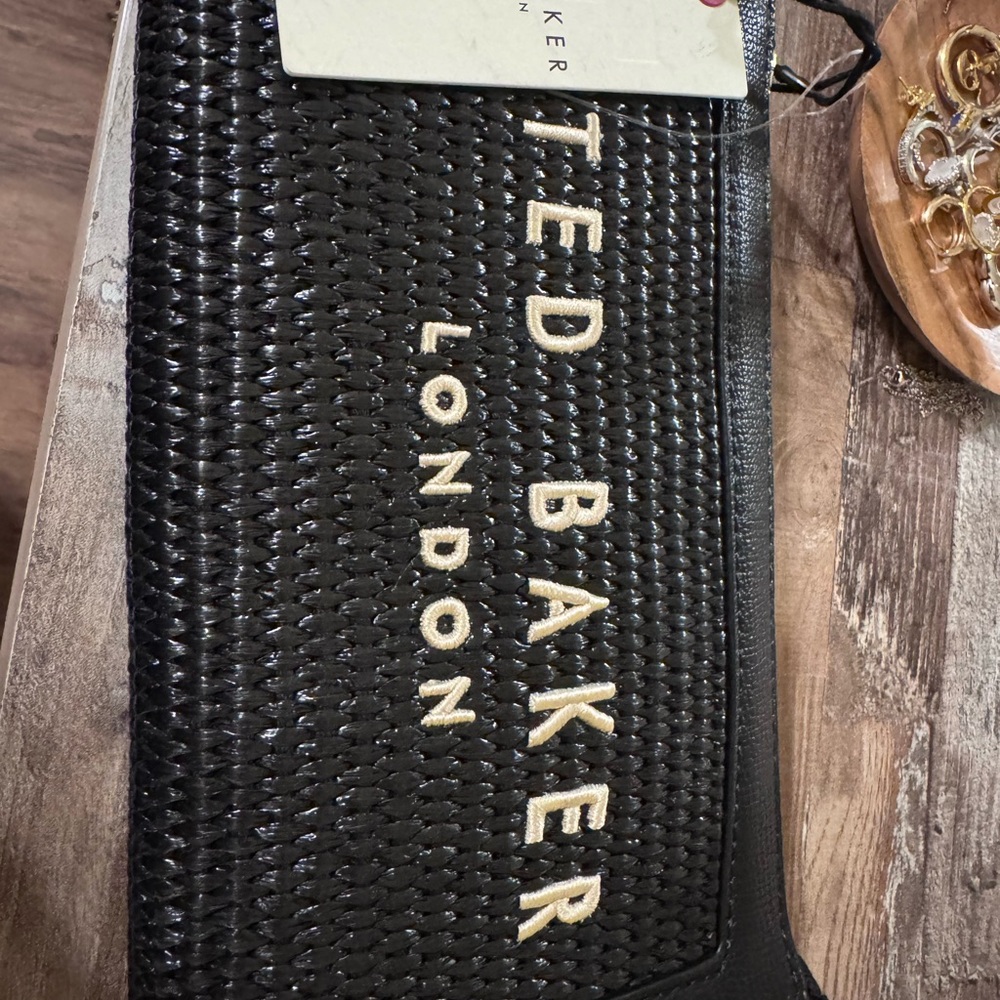 Ted Baker Black Woven Toiletry Bag